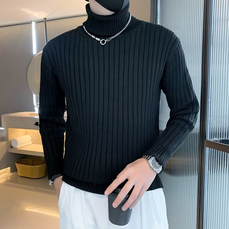 Black 3310 turtleneck sweater