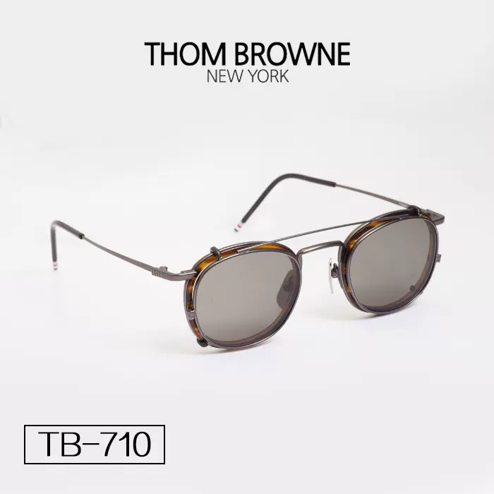 现货秒发Thom Browne TB-710 日本手作眼镜架带墨镜夹-Taobao