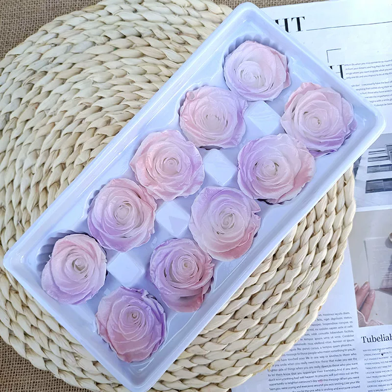 Иммортальная/бессмертная цветочная Diy материал роза B-уровня real flower засушенные цветы высококлассный ручной букет капучино набор целая коробка