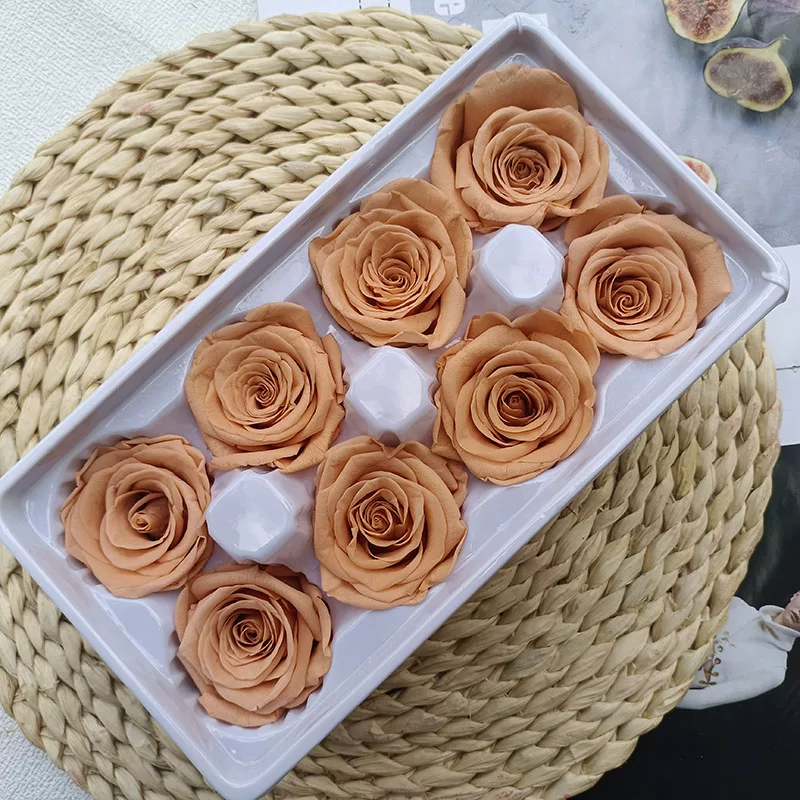 Иммортальная/бессмертная цветочная Diy материал роза B-уровня real flower засушенные цветы высококлассный ручной букет капучино набор целая коробка