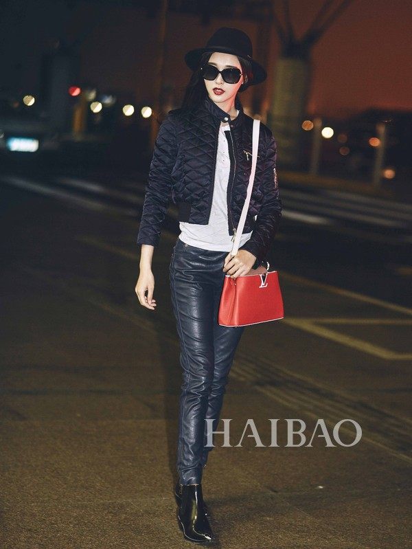 唐嫣2016秋冬巴黎时装周看秀独家街拍 专访!