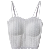 Кружевная летняя майка топ, нижнее белье, топ с чашечками, топ без лямок, бюстгальтер-топ, красивая спина