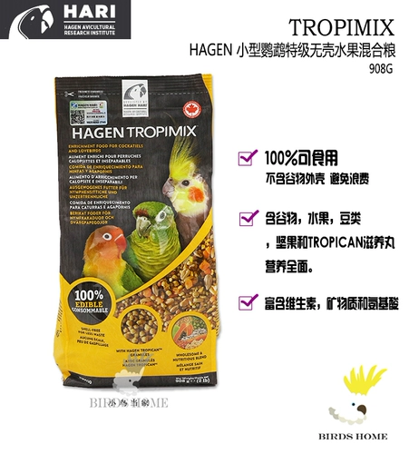 Haagen Hagen Hargen Small Parrot Специальные фрукты без снаряда импортированные корм для корм