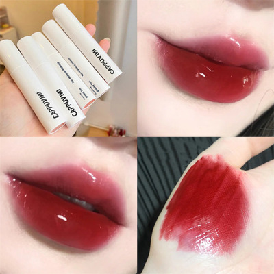 taobao agent Pudding small white tube water light mirror lip glaze does not fade, not sticking cup, lasting moisturizing, moisturizing, red and white student funds