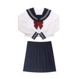 Оригинальная базовая студенческая юбка в складку, длинная юбка, комплект, униформа, полный комплект, большой размер