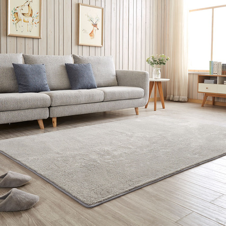地毯客厅卧室简约现代宜家北欧沙发茶几榻榻米床边满铺可爱毛地毯