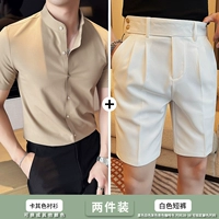 Хаки белые шорты, комплект