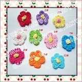 Шерстяной декор в форме цветка, леггинсы, аксессуары, 2.5см, DIY