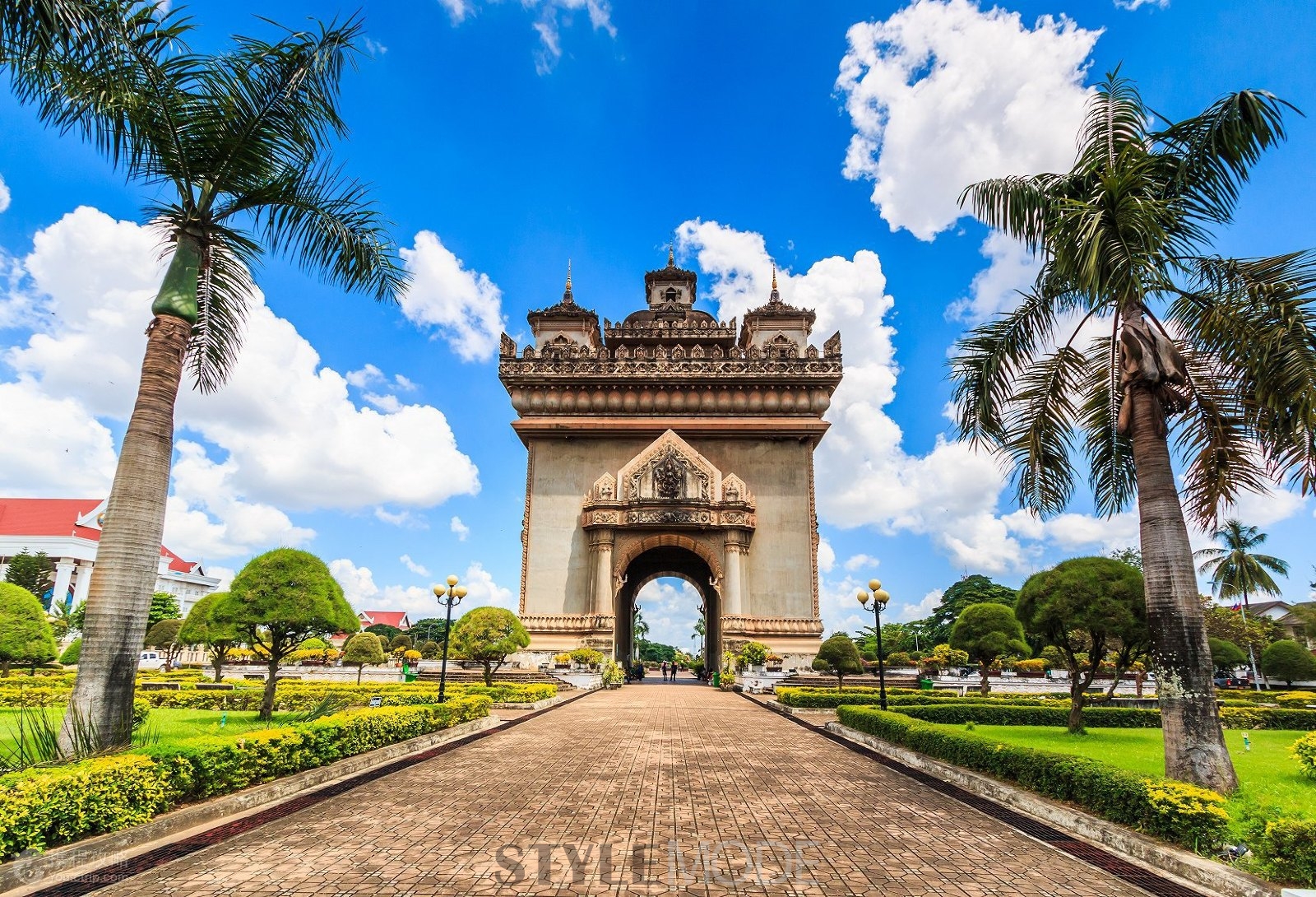 老挝国门图片