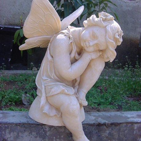欧式别墅大厅家居饰品*花园浮雕睡觉小天使工艺品室内摆件摆设