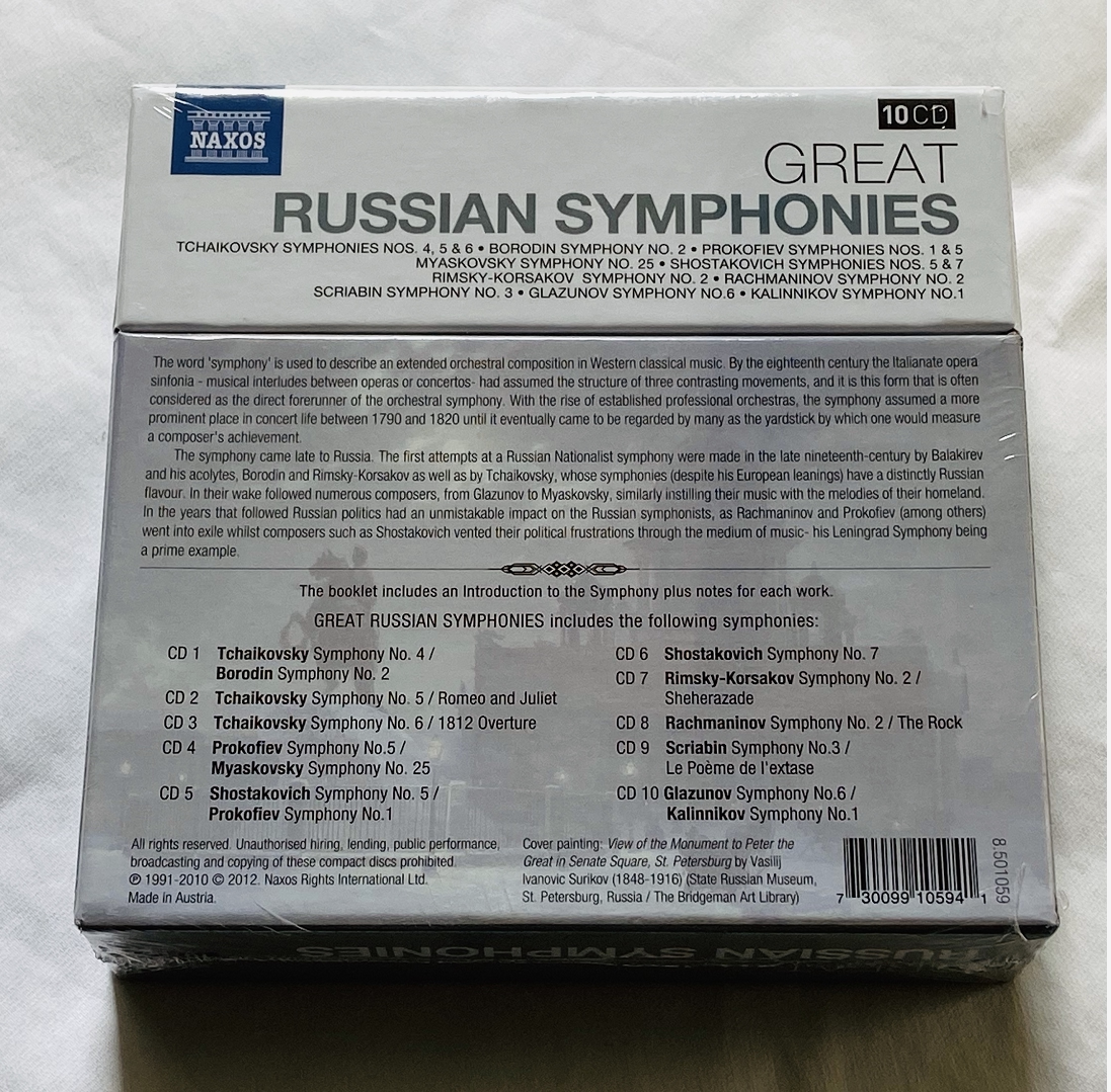 НАКНОсь Российская симфония Чайковского Ланнов 10CD