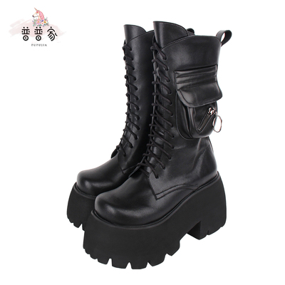 taobao agent Classic boots platform, 25cm, Lolita style