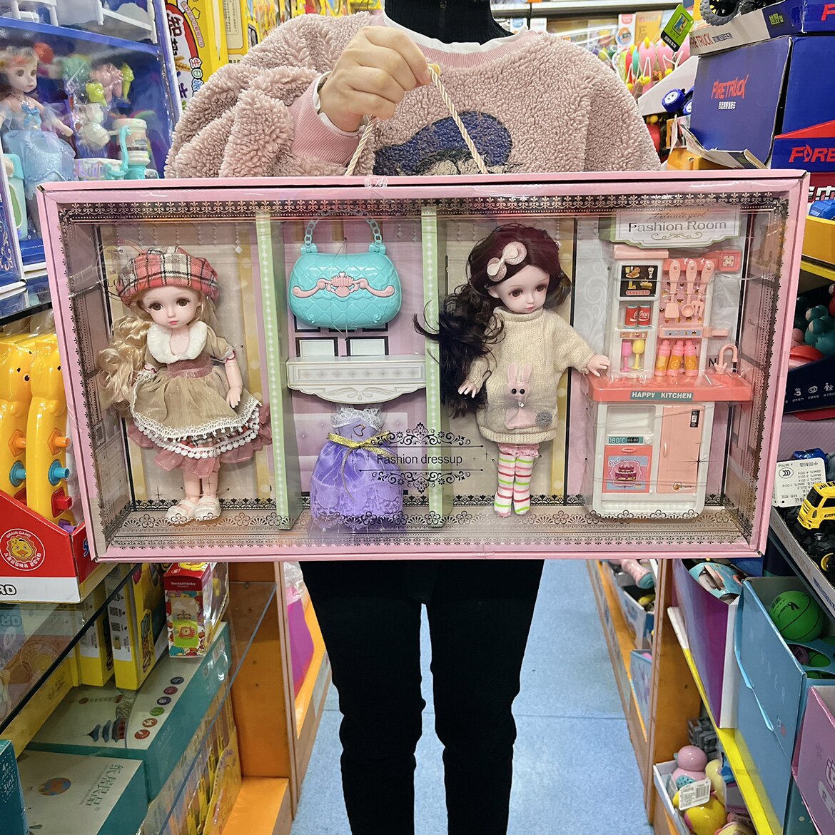 [USD 15.68] Rophia Fashion Change Princess Doll Eyes Action Dress Shoes