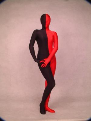 taobao agent New red and black color matching zentai tights zentai all -inclusive tight body jacket performance props clothing