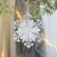 Многослойные объемные снежинки 10*12см.