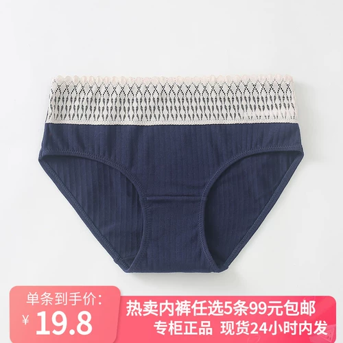 Кружевная поясная сумка для приставной кровати, нижнее белье, штаны, 5 шт, средняя посадка, с акцентом на бедрах, платина 12208 пробы