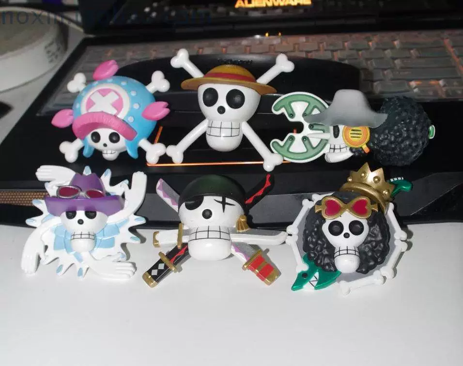 BP One Piece/Luffy/Brook/Robin/Choba Skull Магнитная наклейка Genuine Slutter Toys