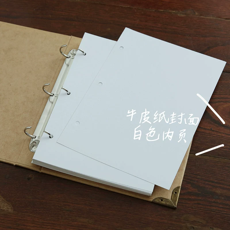 Книга, кожаный винтажный ноутбук для путешествий, отрывной лист, DIY, планировщик
