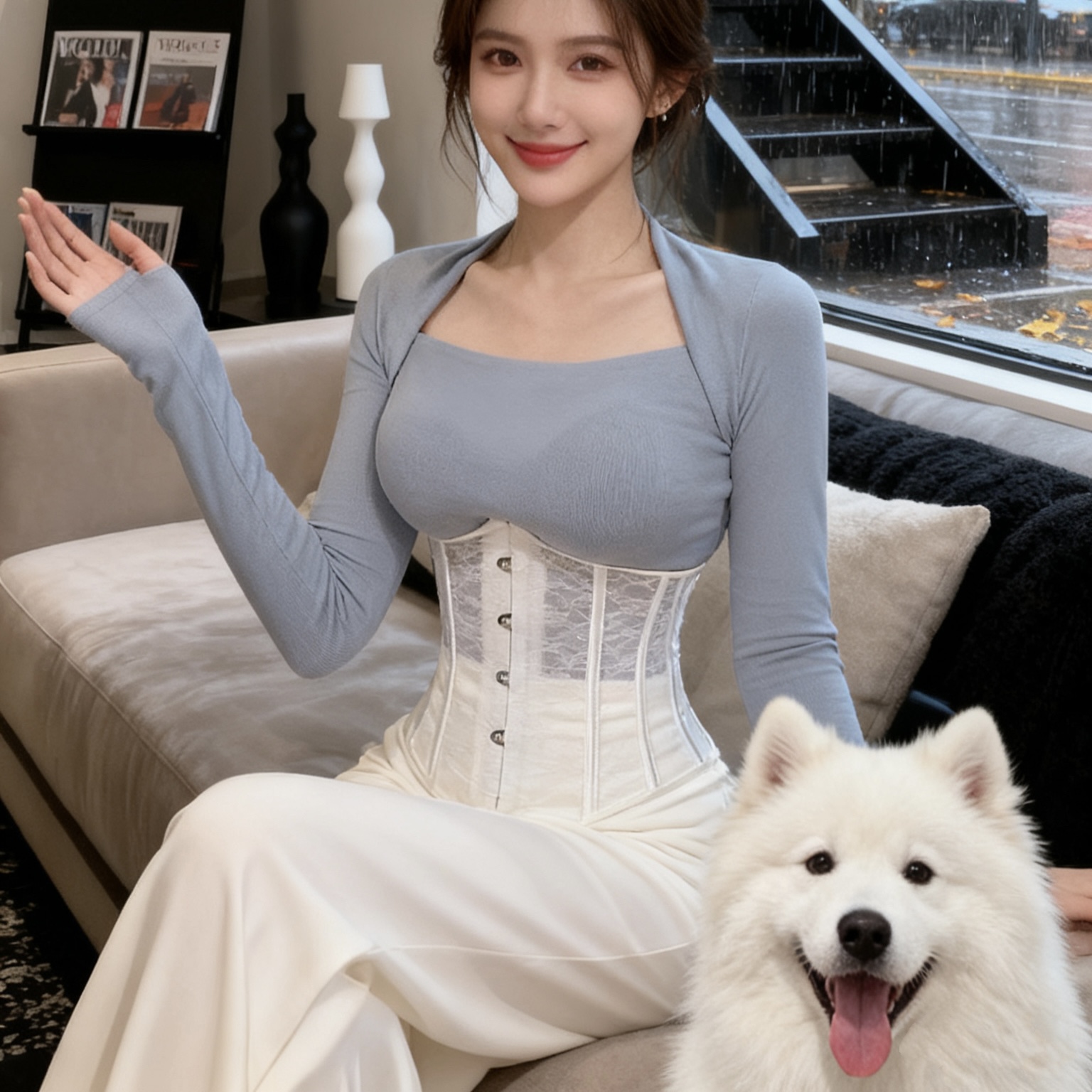 蕾丝束缚束腰收腹神器鱼骨腰封护腰婚纱塑腰产后收腰束腹带女瘦身