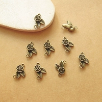 Пара бронзовых отверстий с маленькими розами (7 выстрелов и 10 выстрелов)