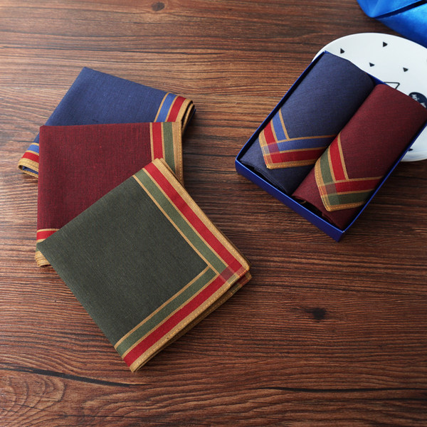 Японский хлопковый носовой платок в английском стиле, ретро шарф, простой и элегантный дизайн