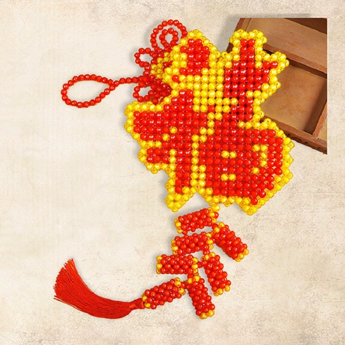 Китайский браслет из бисера ручной работы, плетеный набор материалов для взрослых, подвеска, аксессуар, бусины, DIY