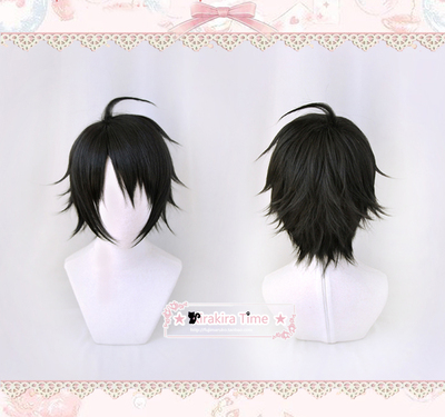 taobao agent [Kiratime] COSPLAY wig end of the Seraph Baiye Youichiro Black Black Young