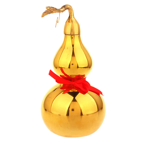 广缘德风水铜葫芦摆件开盖宝葫芦带叶小葫芦家居装饰工艺礼品摆件