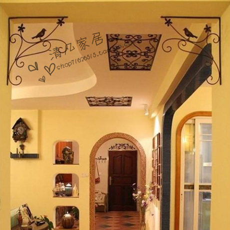 客厅房梁墙角门框装饰线条顶梁横梁隔断铁艺角花吊顶角饰壁饰墙饰