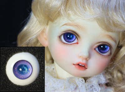 taobao agent [YH] BJD SD boutique glass eye bead/S14 glazed purple 14mm16mm18mm with small iris