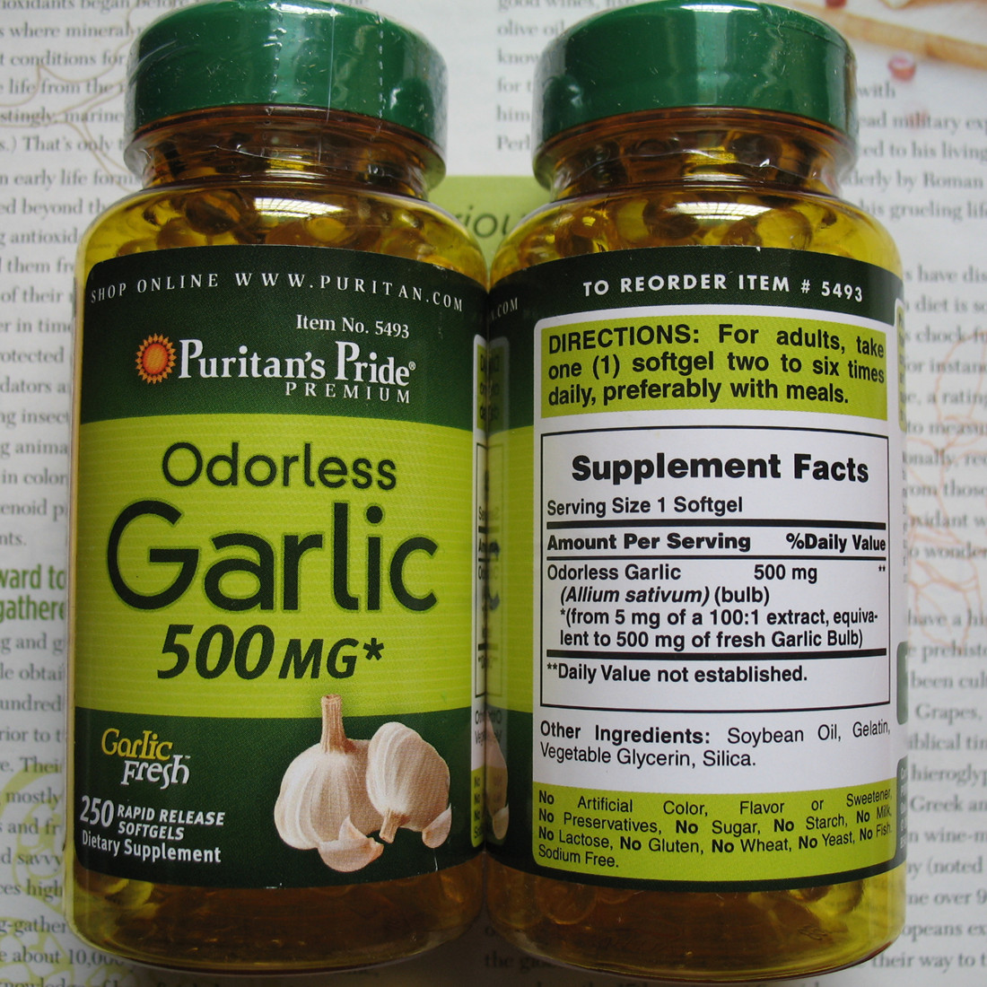 

Puritan's pride 500mg 250