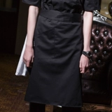 Белая юбка в складку, фартук для работы, рабочая одежда, делается под заказ, с печатью вашего логотипа