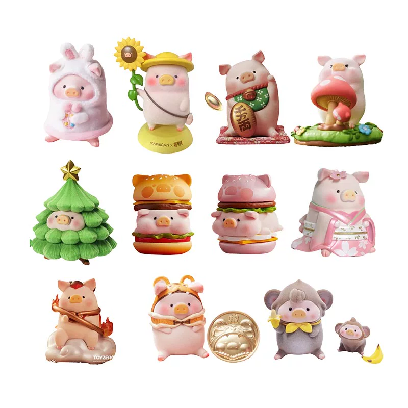 Открытка-подвеска с персонажем «Lulu pigburger» на рождественский шарик, набор для рекламы/рекрутинга, черная и золотая автомобильная декорация, декоративные куклы для офиса — позитивные