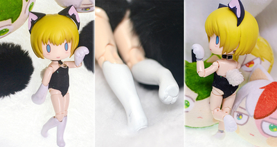 taobao agent [Sale show] OB11 GSC AZONE Meijie Pig runs soft rubber cat feet accessories