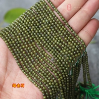Ярко -желтый зеленый камень 3 мм/струна