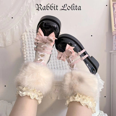 taobao agent Footwear with butterfly platform, for girls, Lolita style