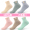 Женские носки с этикеткой： 6 цветов по 1