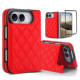 Rose Gold Diamond Quilted Leatherette iPhone Case for iPhone Duo Fold