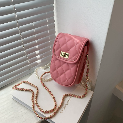 Цепь с ромбовидным узором на цепочке, модная небольшая сумка, универсальная сумка через плечо, коллекция 2021, в западном стиле, популярно в интернете