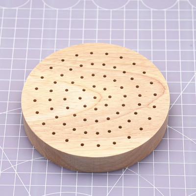 taobao agent Ultra -light clay soft pottery DIY round solid wood jackboard with hole bottom plug -in plate drying table skeleton bracket base plate