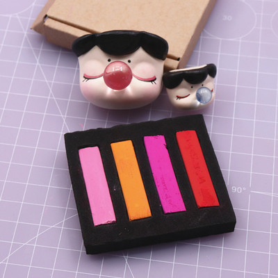 taobao agent Soft pottery clay OB11 baby works on top color dyed blush eye shadow gradient rendering pink rod 4 color box