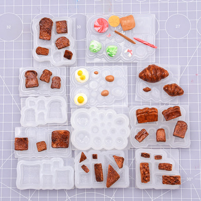 taobao agent Simulation biscuits stereo bakery Burger dessert Silicone Silicone mold DIY gypsum resin clay mini food mold