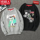 Детская осенняя толстовка для мальчиков с круглым воротником, коллекция 2021, в западном стиле, в корейском стиле, подходит для подростков