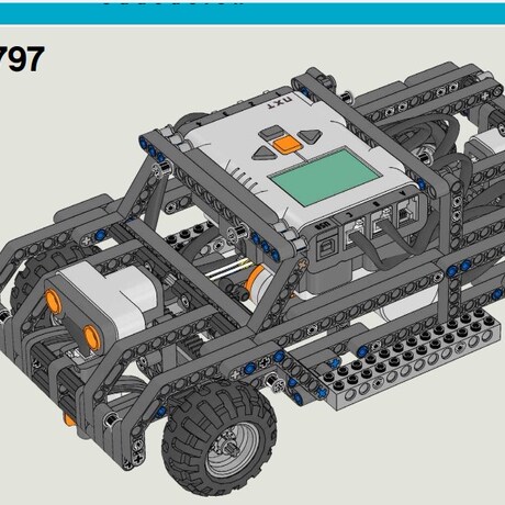 乐高lego 9797 9695 搭建图纸及程序 吉普车 悍马 nxt机器人