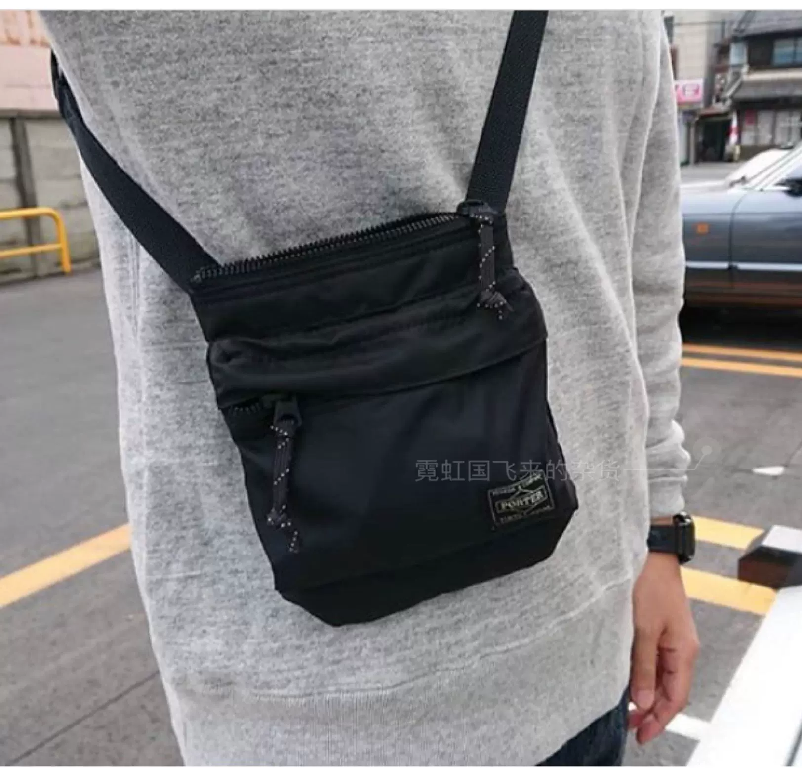 PORTER FORCE SHOULDER BAG限定日产吉田斜挎包通勤包单肩包-Taobao