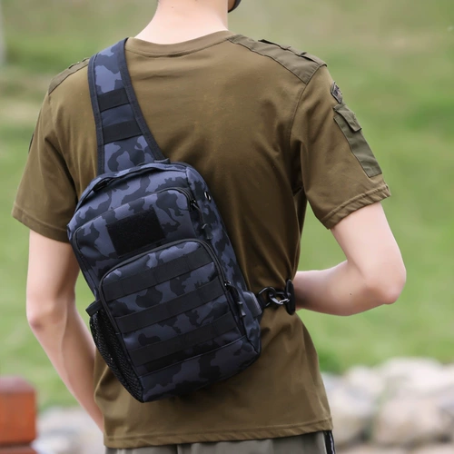 Дорожная сумка через плечо, мужская сумка на одно плечо, камуфляжный спортивный рюкзак, универсальная тактическая поясная сумка, нагрудная сумка, рогатка