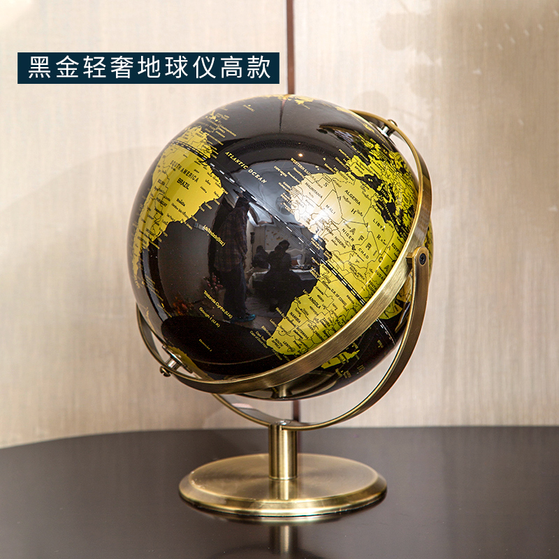 European style light luxury globe creative crafts metal ornaments modern living room office desktop home decorations