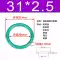 Vòng chữ O cao su flo có đường kính ngoài 21/22/23/24/25/26/27/28/29/30/31/32/33/34*2.5 phớt ty thủy lực 