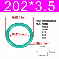 Внешний диаметр зеленого фтора 202*3,5