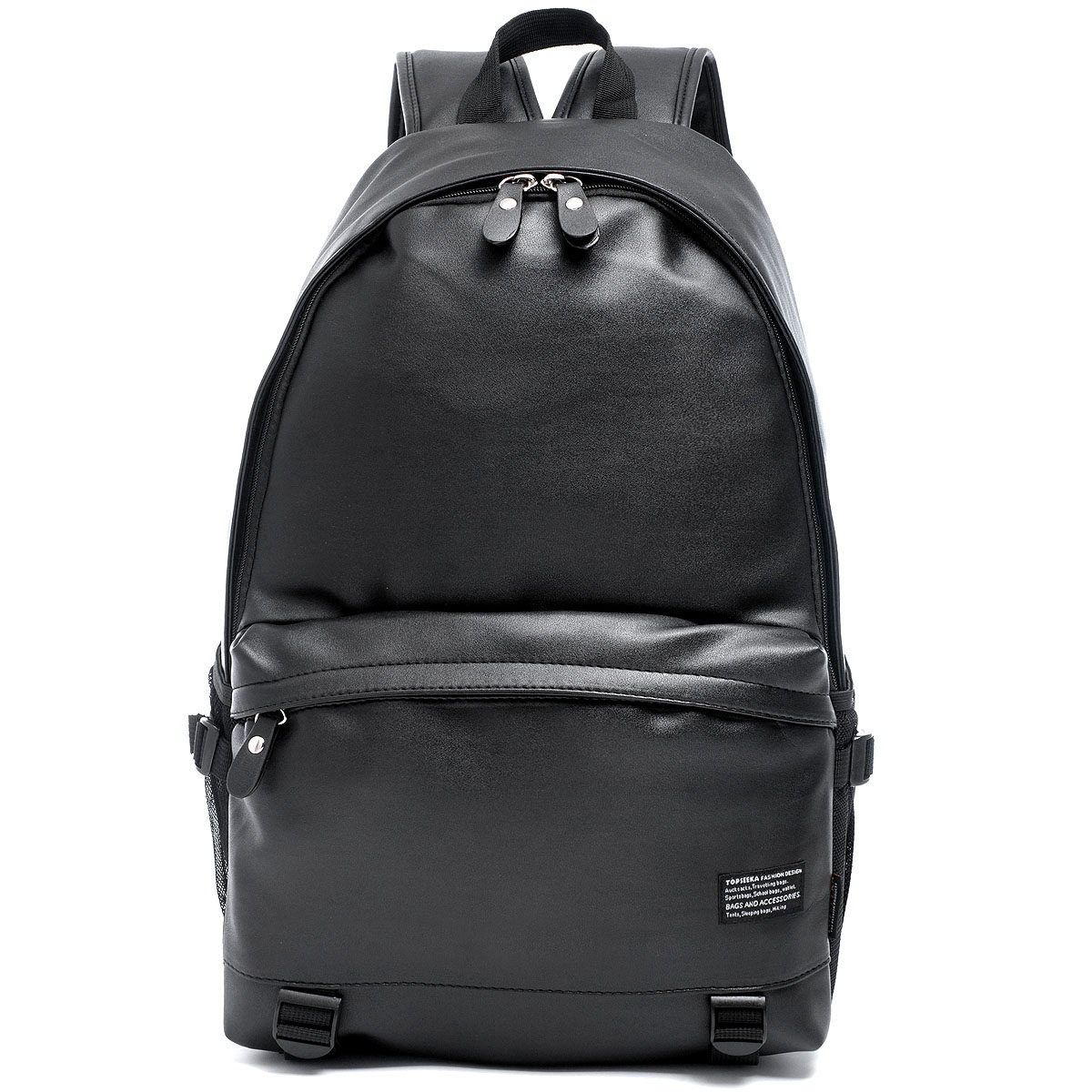 款韩版男士双肩包pu皮质包潮流男时尚背包旅行包学生书包女包